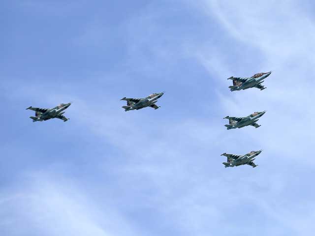 Самолеты на Параде Победы. 9 мая 2015 года, Москва