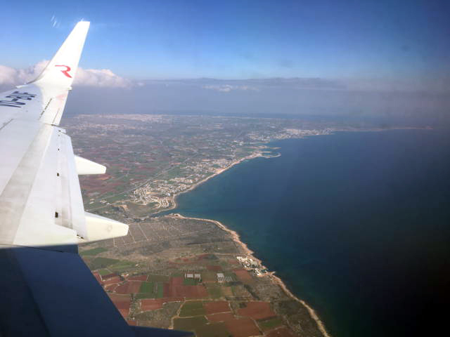 Остров Кипр. Вид с борта самолета