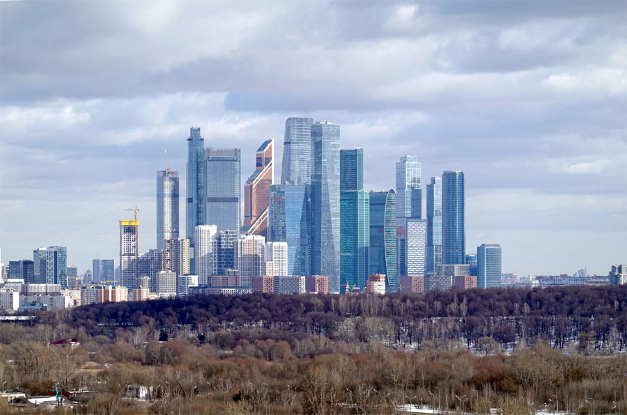 Вид на Москву с Крылатских холмов. Камера Sony RX100 VII