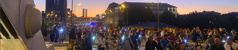 2-й ночной велофестиваль в Москве